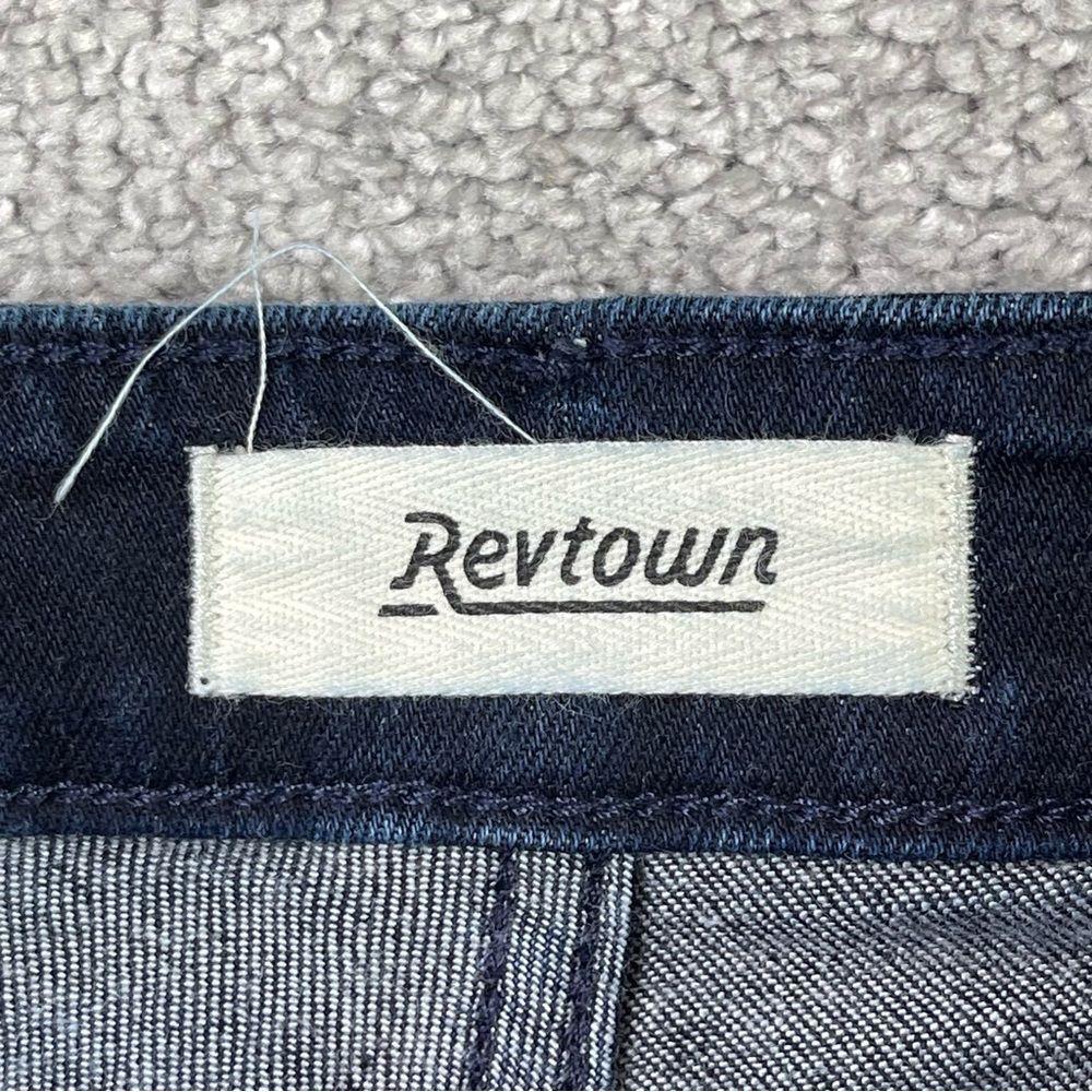 Revtown Jeans Women's 31X31.5 Blue Skinny High Rise Dark Denim Stretch - Picture 5 of 13